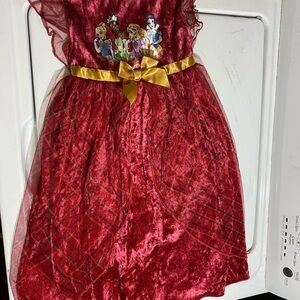 Disney Red Dress with Golden Bow